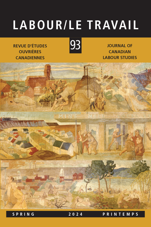 Cover of Labour/Le Travail, Volume 93