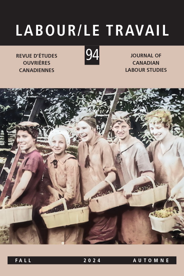 Cover of Labour/Le Travail, Volume 94