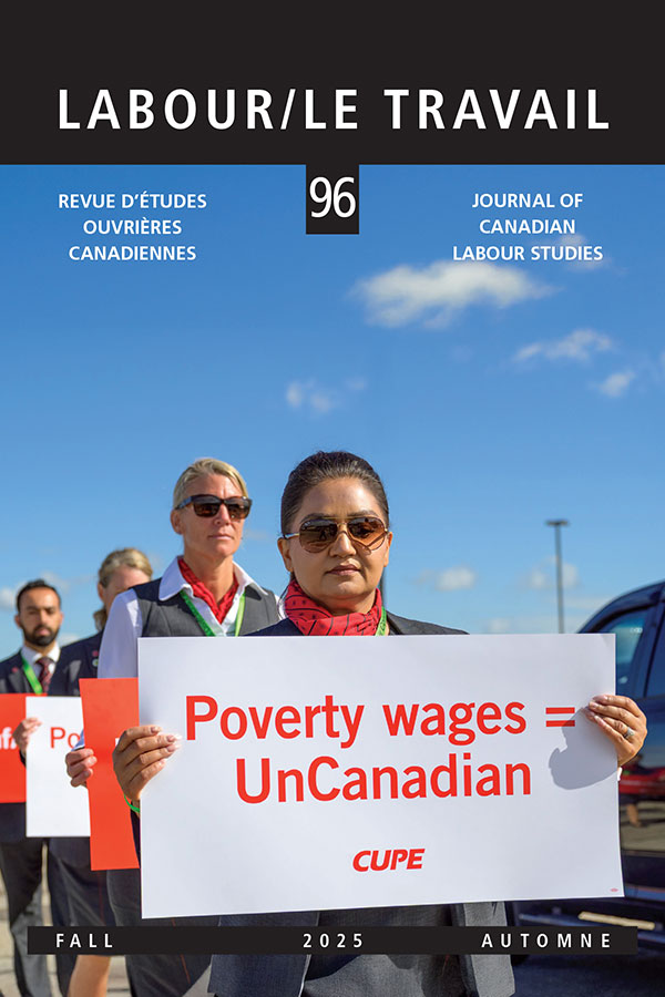Cover of Labour/Le Travail, Volume 96